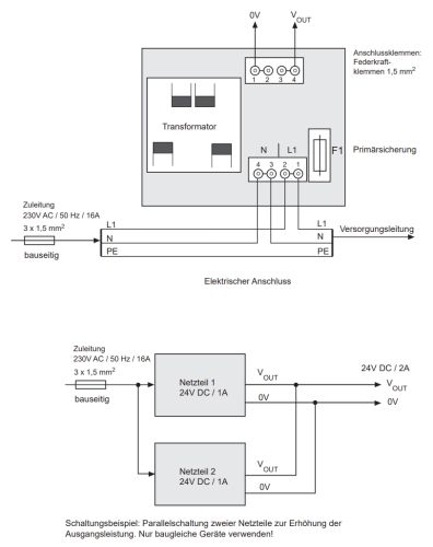 WAREMA Netzteil 24 V DC / 1,0 A Aufputz #629054