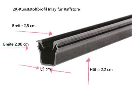 WAREMA Schienenführung-Inlay für Raffstore #2017507-L