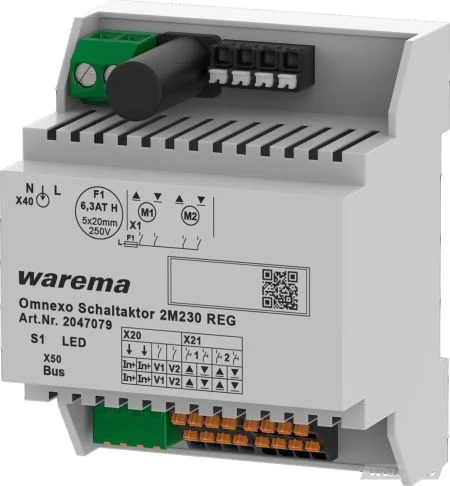 WAREMA Omnexo Schaltaktor 2M230 AP/REG #2047078 #2047079