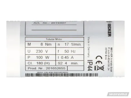 WAREMA RM 8/17 Rollladenmotor
