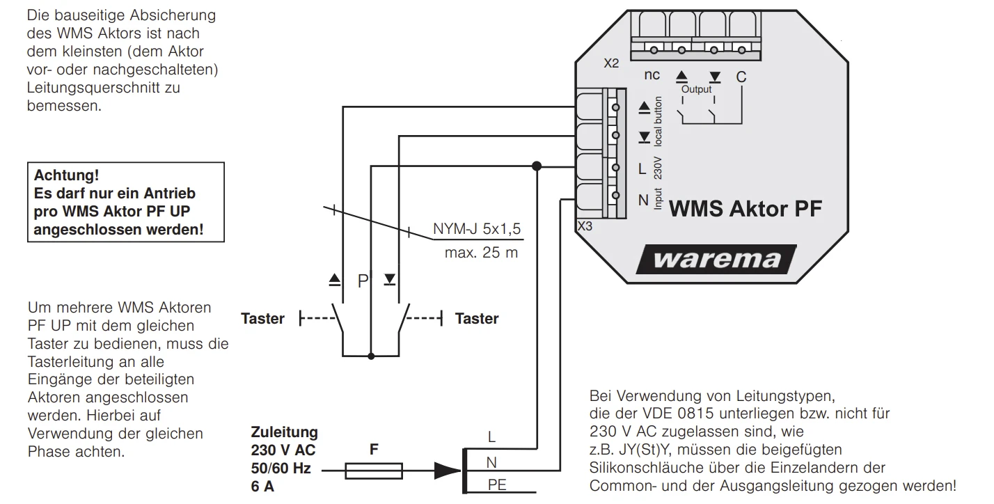WAREMA WMS Aktor 24 V UP #2020361