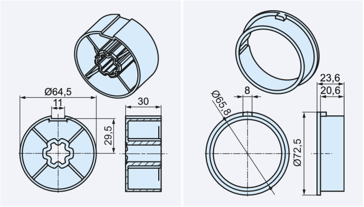 Becker ➤ Adapterset 70x2, Universal #49313000850 #49310607074✓ Online günstig kaufen✅