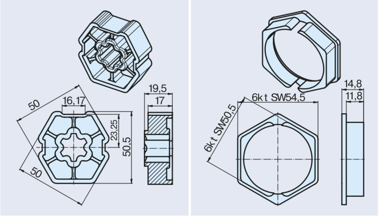 Becker Adapterset, B60 Butzbach #49303000460 #49300307071 #49303001020