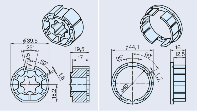 Becker Adapterset Universal M40 #49303004080 #49303004090