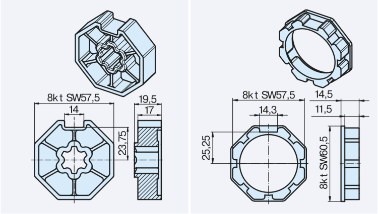 Becker Adapterset Rolm60 #49303000440 #49303000370 #49303001020
