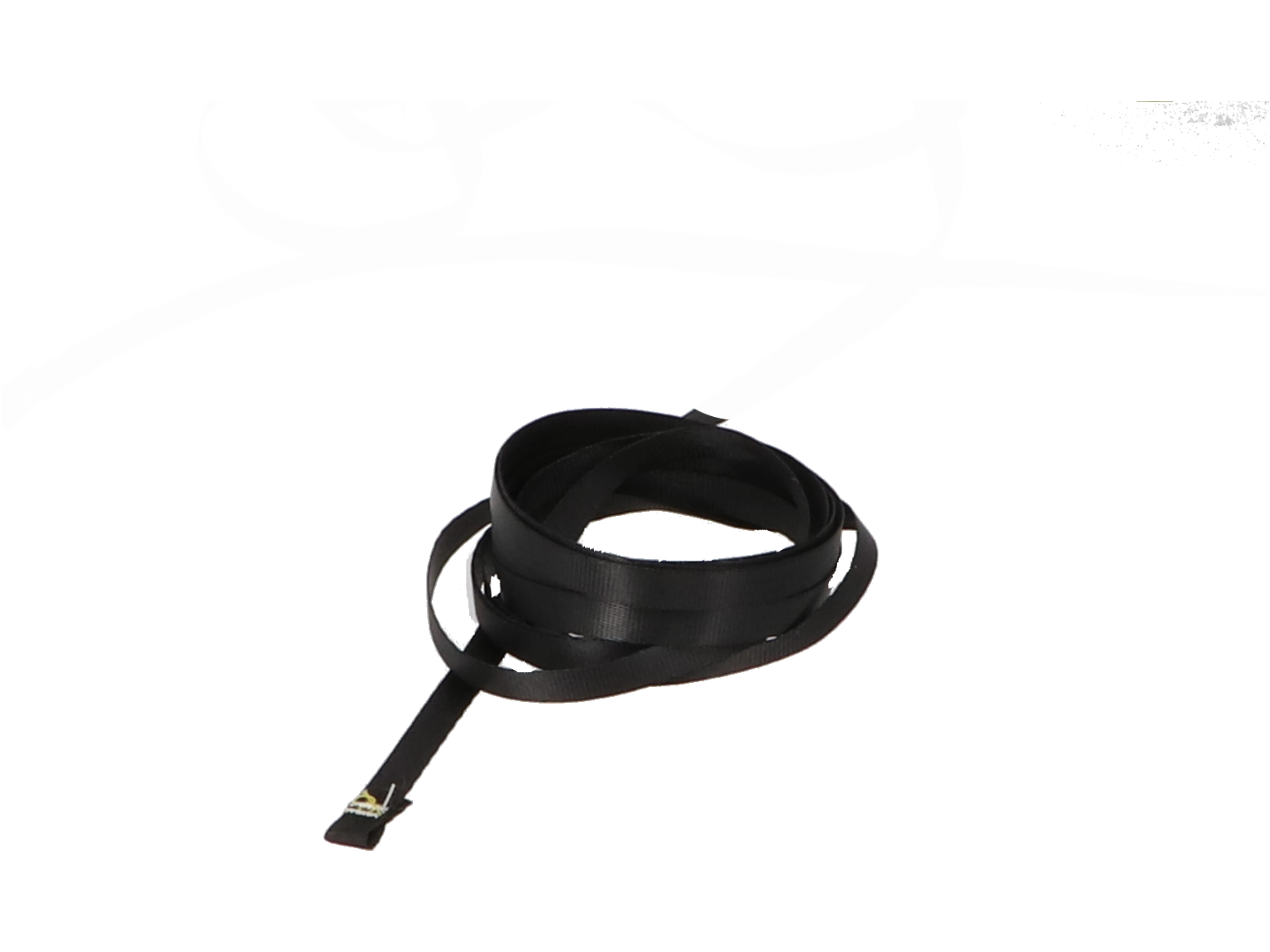 Aufzugsband G2 #120000501 in Schwarz, 6,0x0,28mm, fertig vernäht mit Schlaufen. Webband der 2. Generation mit verbesserter UV-Beständigkeit
