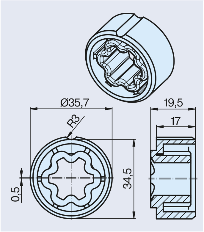 Becker Adapterset 38x1 / 40x2 #49303000880