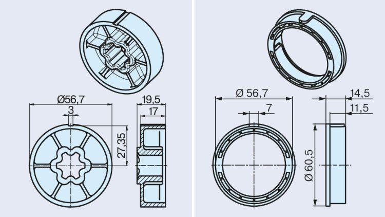 Becker ➤ Adapterset 60x1,5 #49303000750 #49303000760✓ Online günstig kaufen✅