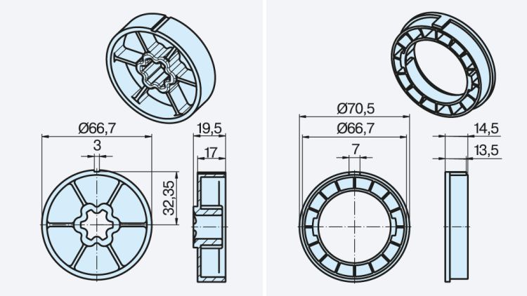 Becker ➤ Adapterset 70x1,5 #49303000610 #49303000620✓ Online günstig kaufen✅