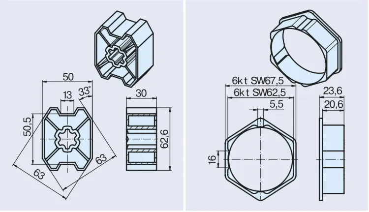 Becker Adapterset B75 #49313000810 #49310107074