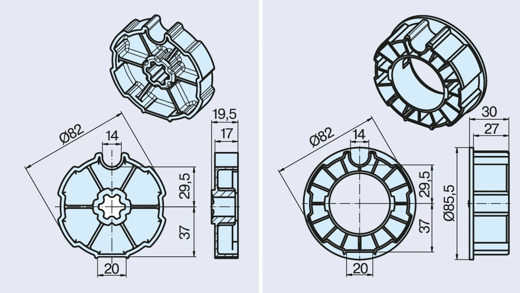 Becker Adapterset DW85N #49303000650 #49303000660