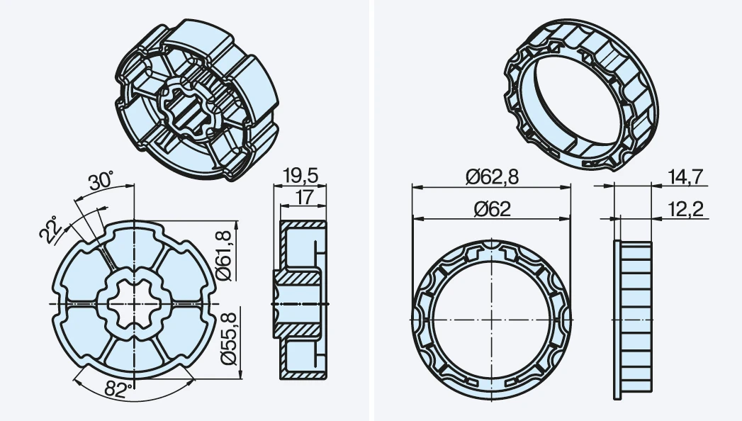 Becker Adapterset E65 #49303000470 #49300407072