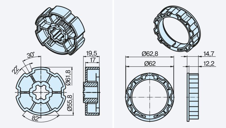 Becker Adapterset E65 #49303000470 #49300407072