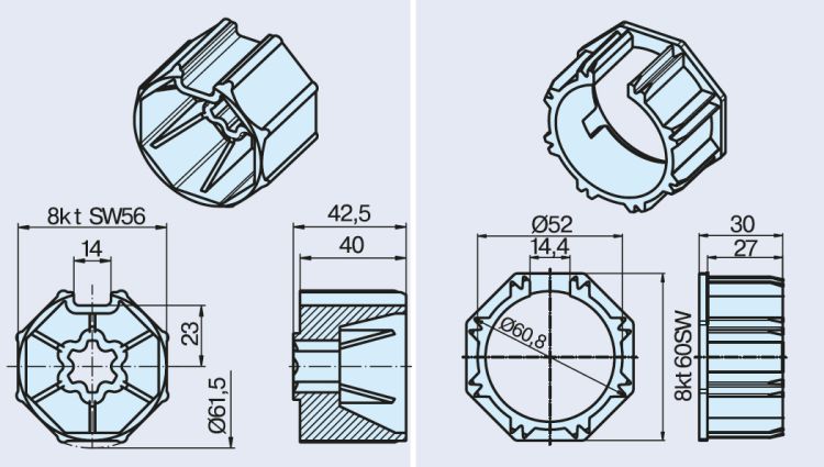 Becker Adapterset S60L #49303004660 #49303004650