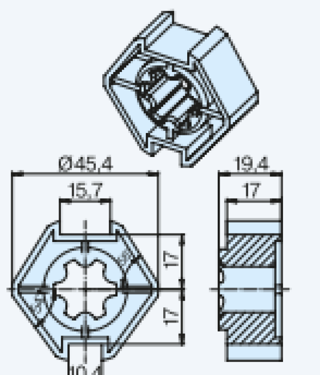 Becker Mitnehmer 50x2 Rolmatic #49303001030