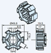 Becker Mitnehmer HD50 #49303005930