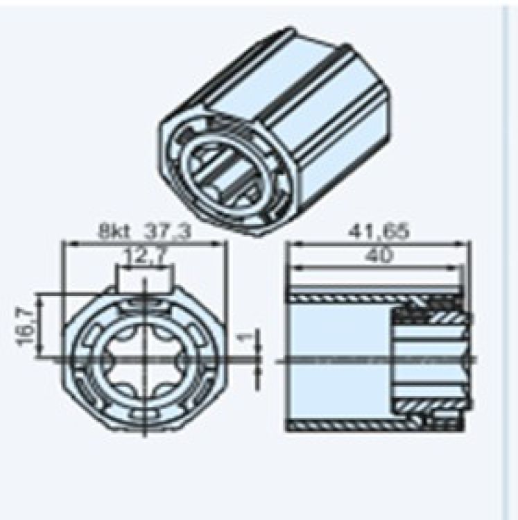 Becker ➤ Mitnehmer O-S40 Achtkant #49302002500✓ Online günstig kaufen✅