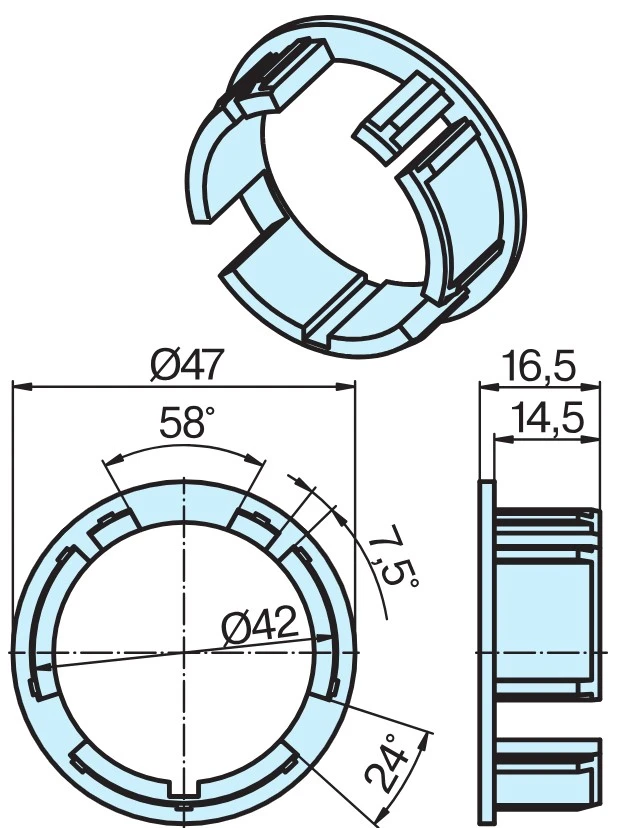 Becker Ring Helioscreen 47x2 #49303003060