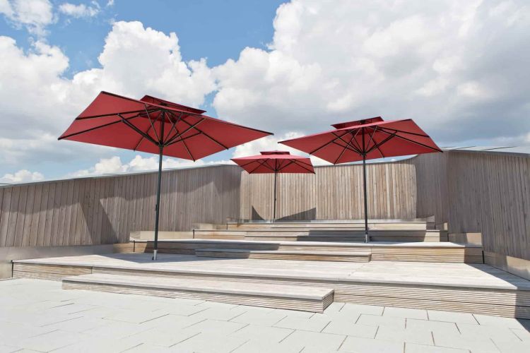 CARAVITA Primus - Funktionaler Sonnenschirm mit Seilzug