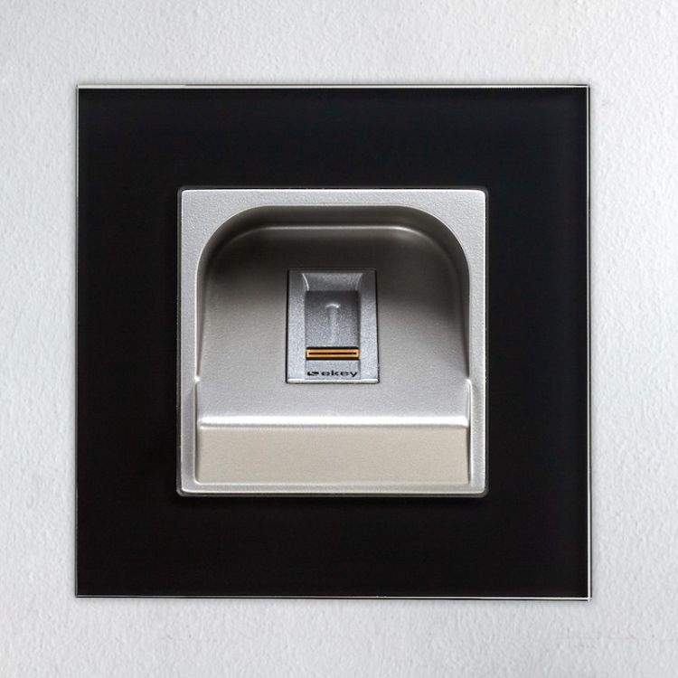 ekey Montagerahmen FS UP GL SC Glas Schwarz #101780