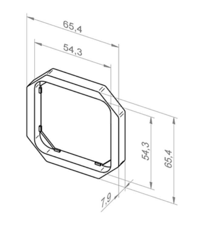 elero ProLine Merten Octocolor Adapterrahmen #143030701 #143030801