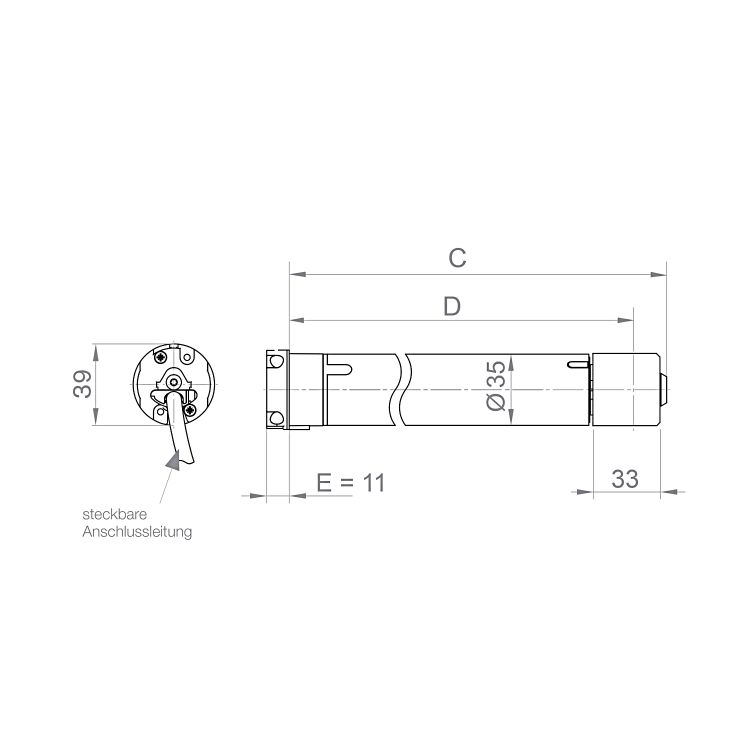 elero RolTop/D+ S5 Rollladenmotor (mit geräuschloser Softbremse) #302370001