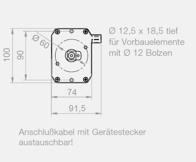 elero RolTop/D+ M6 NHK Rollladenantrieb mit Nothandkurbel (mit geräuschloser Softbremse) #341030001