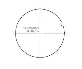 elero Adapterset Motorkupplungset RevoLine M Rundrohr D=50x1,5mm #131162901