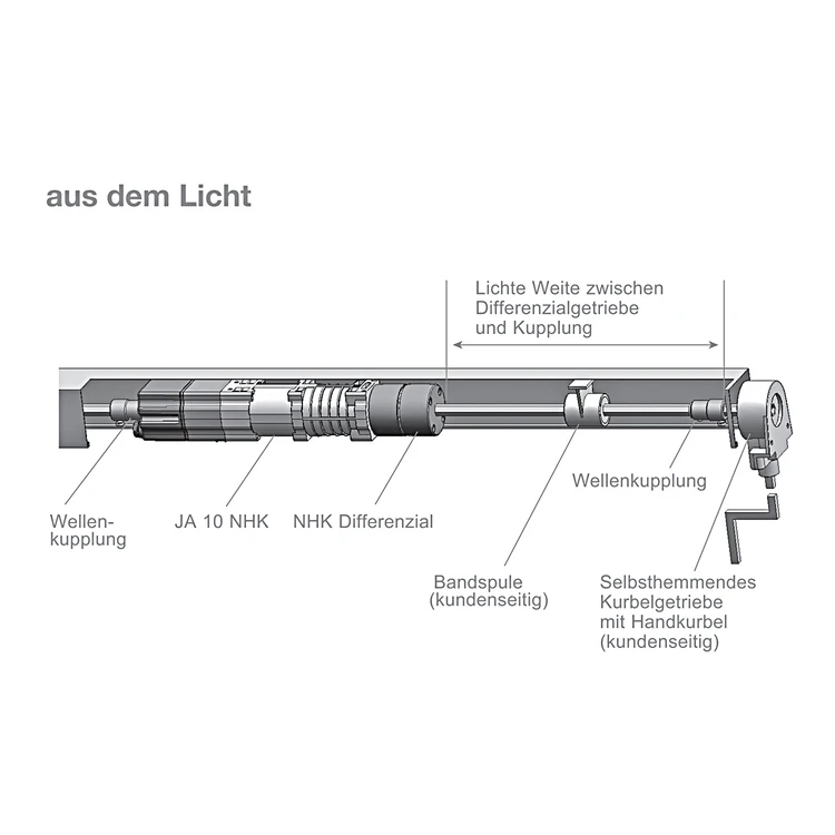 elero JA 10 NHK 10Nm aus dem Licht, 11mm 6-kant #354180401