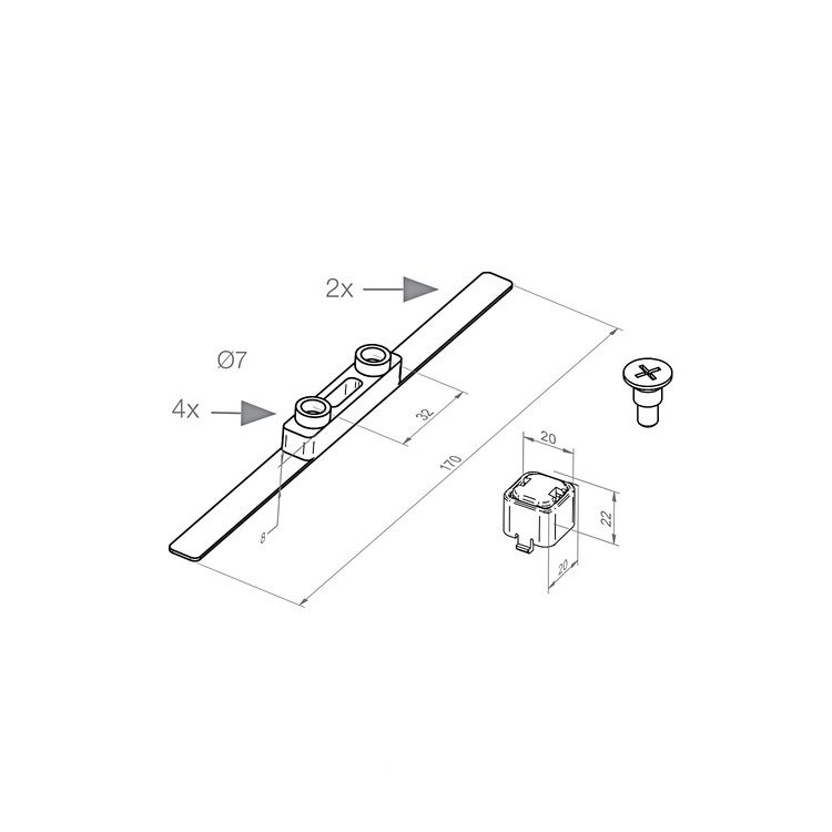 elero ➤ Montagebeutel Jalousiemotor✓ mit Auflaufpilz✓ Achshöhe 35,5mm ✓ #265210002✓ online beim Fachhändler kaufen✅