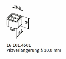 elero Pilzverlaengerung 10mm 161014501