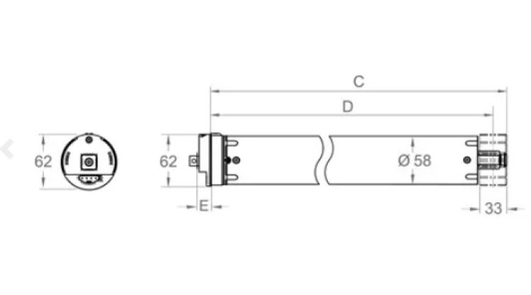 elero VariEco L100 RH Universalmotor #369530101