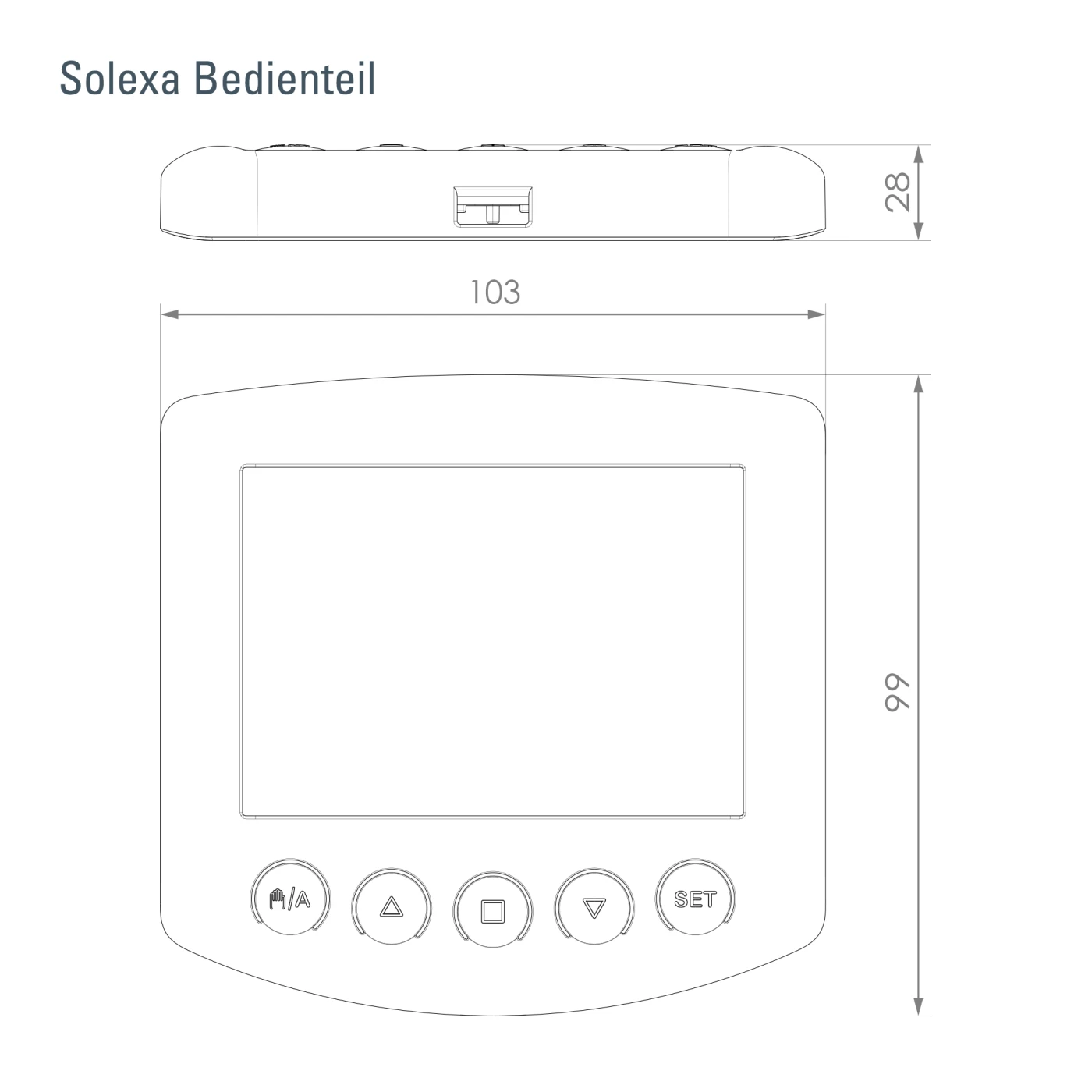 elsner Solexa 230V, perldunkelgrau gebürstet Beschattungssteuerung #10131