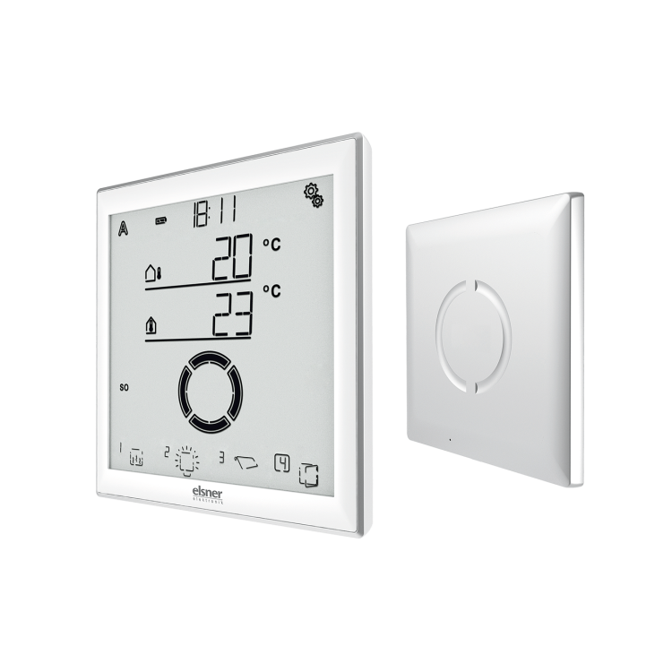 elsner Solexa II-Display, weiß / alu Funk-Steuerung (Display einzeln) #10144
