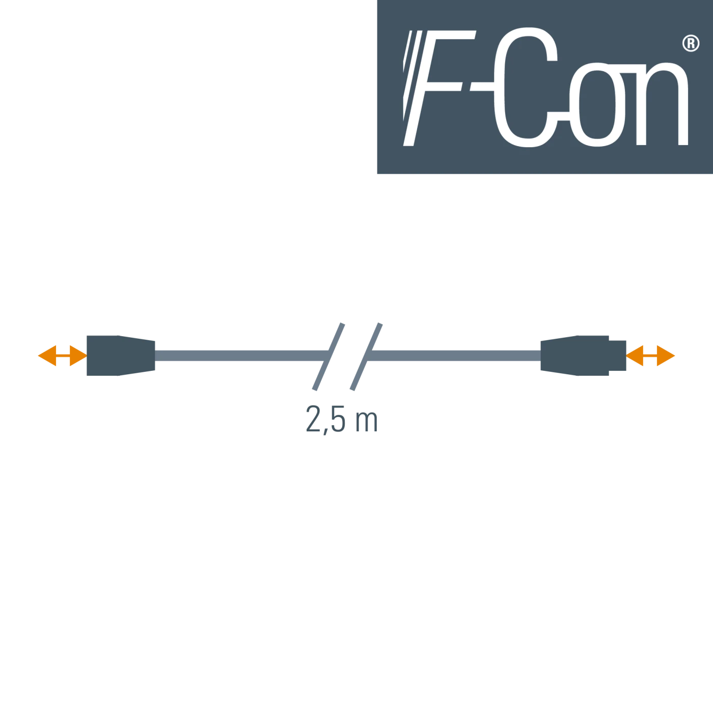 Elsner Verbindungsleitung 2,5m STAK3/STAS3 mit STASI – F-Con Stecksystem