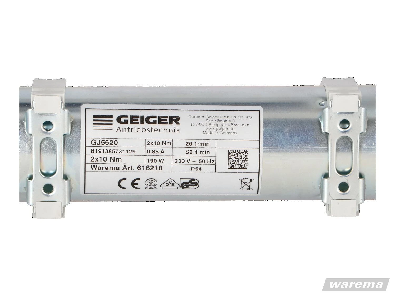 Geiger GJ5620 Jalousieantrieb 20Nm WAREMA