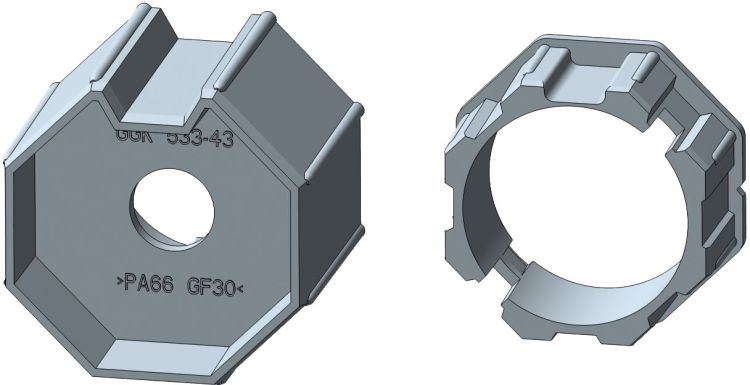 Rademacher ➤ Adapter/Mitnehmer-Set AMI45-SW50 für 50er Achtkantstahlwelle✓ #93500738✅ online kaufen!