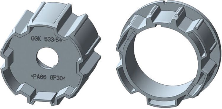 Rademacher ➤ Adapter/Mitnehmer-Set AMI45-E65 für 65er Eckermann Profilwelle✓ #93650732✅ online kaufen!