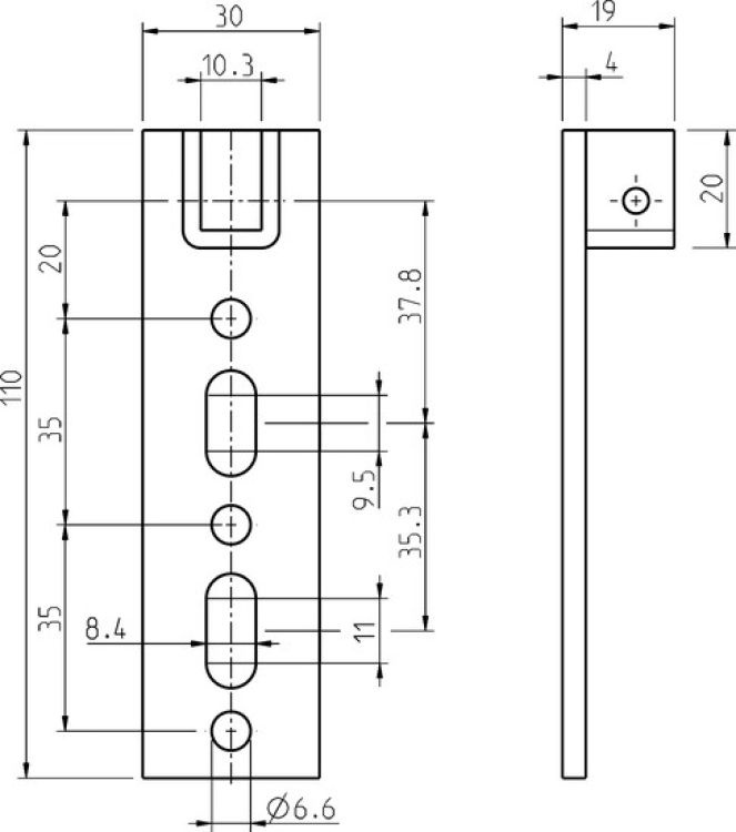 Rademacher Antriebslager für Fertigkasten, höhenverstellbar Typ 4010-05 #94401005