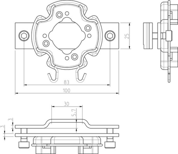 Rademacher Click-Altbaulager Typ 4015K-12 #94401512