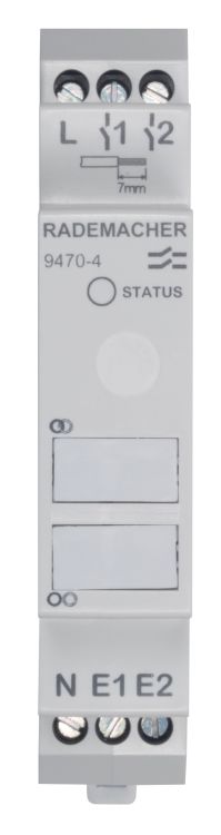 Rademacher DuoFern Hutschienen Schaltaktor 2-Kanal Typ 9470-4 #35200262