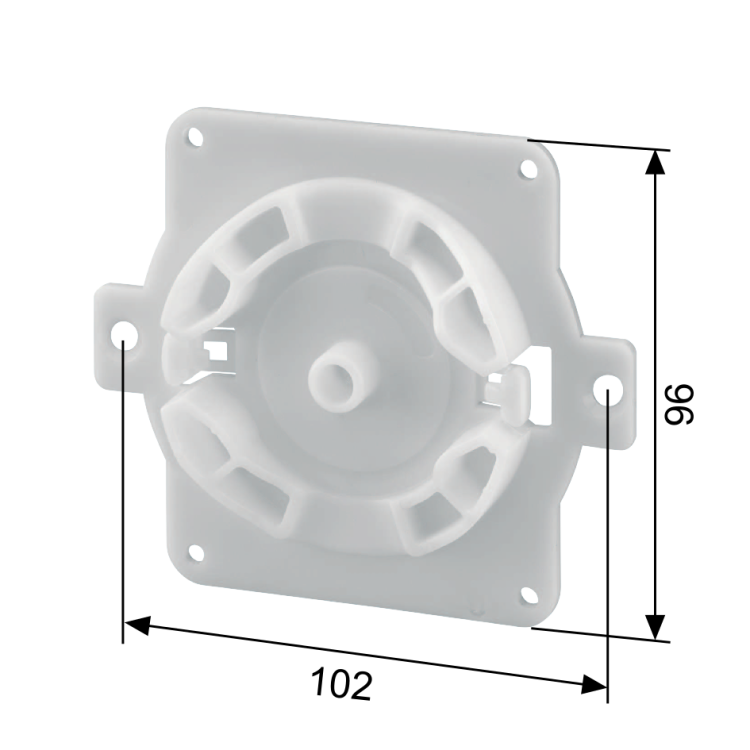 SELVE Motorlager für Aufsatzelemente System SKS, ohne Klipsung, aus Kunststoff, max 20Nm (o. Abb.) #283053