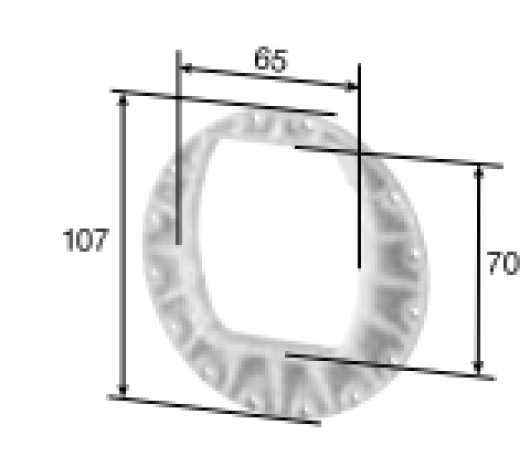 SELVE Motorlager für SEE-NHK- und SP-NHK-Antriebe bis 20Nm und SP Rescue-Antriebe System Inoutic (Thyssen) #282012