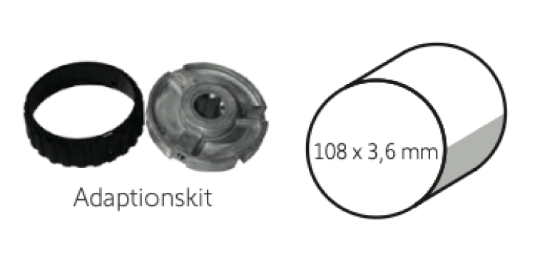 Somfy ➤ Adaptionskit LT 80 S 108 x 3,6 mm #9001313✅ online günstig kaufen!