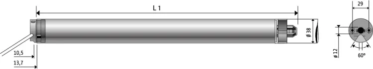 Somfy Altus 40 RTS 13/10 Rollladenmotor SW40x0,8 #1024217 #1024214 #1024208