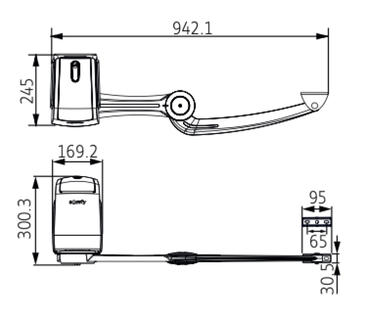 Somfy ➤ Axovia 3S io Drehtormotor Komfort-Set #1216596✅ online günstig kaufen!