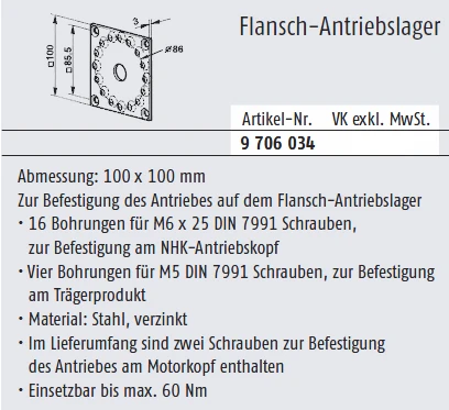 Somfy ➤ Flanschantriebslager für NHK #9706034✅ online günstig kaufen!