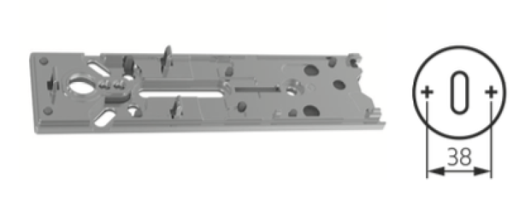 Somfy ➤ Montageplatte 38 mm für Door Keeper #9027202✅ online günstig kaufen!