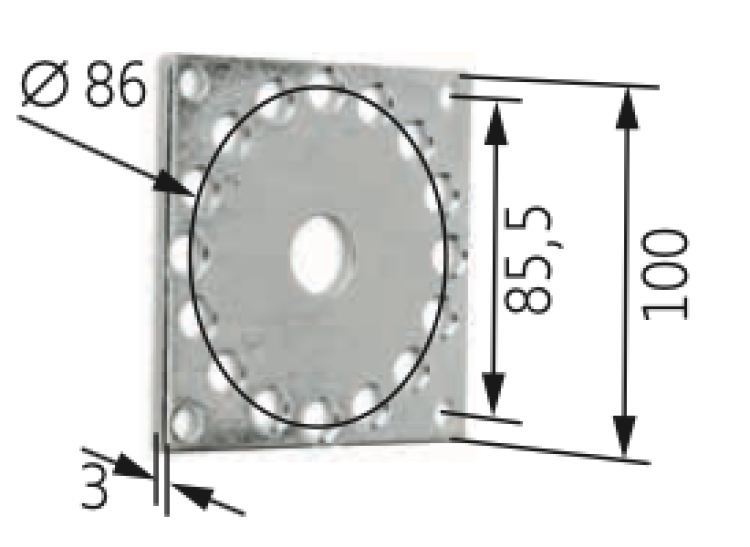 Somfy ➤ NHK-Kompakt Flansch-Antriebslager✓ #9706034 ✅