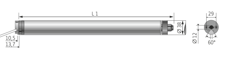 Somfy Oximo 40 io 9/16 Rollladenmotor SW40 x 0,6 #1038077 #1038079 #1038081